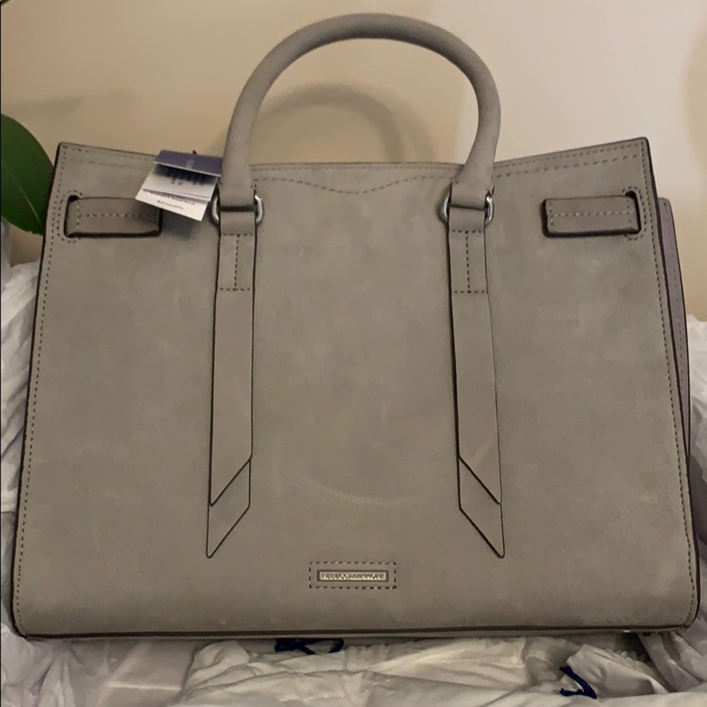 Rebecca Minkoff Suede Sherry Satchel Purse - Picture 3 of 5